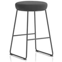 Turin Stool Black Frame Black Seat Pad Turin Stool Black Frame Black Seat Pad