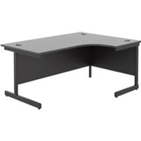 1600X1200 Single Upright Right Hand Radial Desk