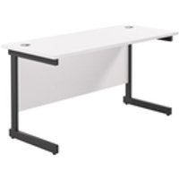 1200x600 Single Upright Rectangular Desk White