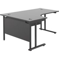 1600X1200 Twin Upright Left Hand Radial Desk