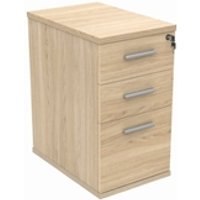 Desk High Office Storage Unit | 600 Deep | Canadian Oak - Core