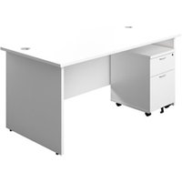 1800X800 Panel Rectangular Desk + 2 Drawer Ped