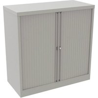 Bisley Essentials Steel Tambour with Side Open : 101.5 : Light Grey