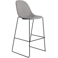 Lizzie High Stool in Grey Finish, Grey