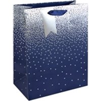 Eurowrap Large Navy Ombre Gift Bags (Pack of 6)