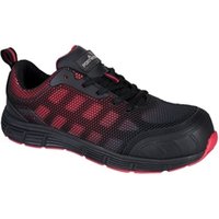 Portwest Composite Textile Trainer S1PS FO SR 40 BlkRed POW32275