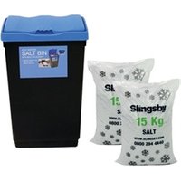 Slingsby Economy Salt and Grit Bin Kit BlackBlue 47L 389114 SBY35439