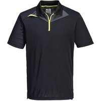 Portwest DX4 Polo Shirt SS L Blk POW35894