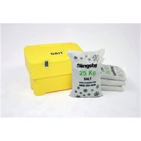 Slingsby Salt and Grit Bin with Optional Locking Yellow 115L 395096