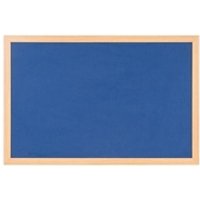 Earth Prime Felt Noticeboard 120x120cm Blue Oak MDF Frame FB6543233