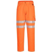Portwest Eco Hi Vis Work Trousers 38 Orange POW36663