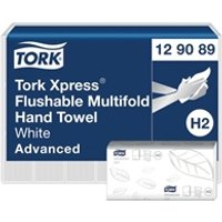 Tork Xpress Flushable Multifold Hand Towels White Pack of 4200 129089