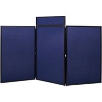 Bi-Office Showboard 3 PanelHeader Boards Blue Nylon 1800x900mm