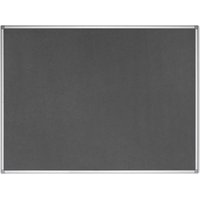 Earth Maya Felt Noticeboard 120x90cm Grey Aluminium Frame FA0542790