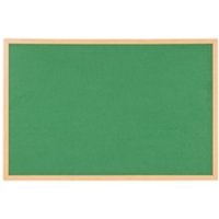Earth Executive Felt Noticeboard 90x60cm Green Oak MDF Frame FB0744239