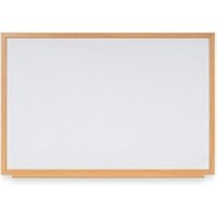 Earth Executive Non-Magnetic Whiteboard 90x60cm Oak MDF Frame