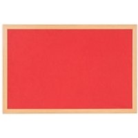 Earth Prime Felt Noticeboard 180x120cm Red Oak MDF Frame FB8546233