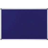 Bi-Office Maya Blue Felt Board for Flipping Boards System 90x90cm