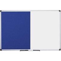 Bi-Office Maya Combination Board Blue FeltDrywipe Surface 120x90cm