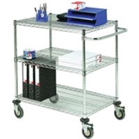 VFM Mobile Trolley 3-Tier Chrome 373006 SBY19684