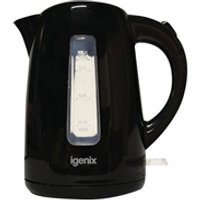 Igenix 1.7 Litre Jug Kettle Cordless Black 3kW Rapid boil IG7205