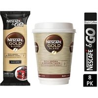 Nescafe &Go Gold Blend Black Cups 8 x 12oz Cups - PACK 12 NWT151P