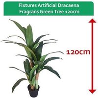 Fixtures Artificial Dracaena Fragrans Green Tree 120cm