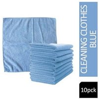 Janit-X Microfibre Cleaning Cloths BLUE Pack 10s 40cm x 40cm NWT040