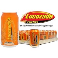 Lucozade Energy Sparkling Orange Drink 24 x 330ml NWT574
