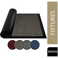 Fixtures Barrier Doorway Door Floor Mat 60cm x 80cm Brown NWT5976