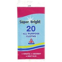 Super Bright All Purpose Cloths 20 Pack NWT2038