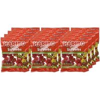 Haribo Squidgy Strawbs Sweets, 160g - PACK 12 NWT4955P