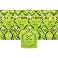 Pukka Tea Lemongrass & Ginger Envelopes 20's - PACK (4)