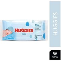 Huggies Pure Water Wipes 48's - Natural Wet Wipes 99% Pure Water