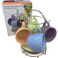 Fixtures Colours Espresso Cup & Saucer 9 Piece Set NWT5051
