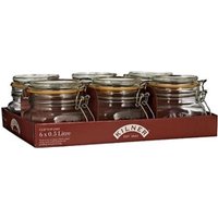 Kilner Branded 0.5 Litre Square Glass Clip Top Preservation Storage