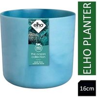 Elho Atlantic Blue Round Planter 16cm NWT7489