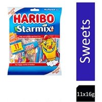 Haribo Starmix Minis Multipack Bag 176g Pack 11 Mini Bags - 0401145