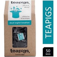 Teapigs English Breakfast Decaf Whole Leaf Tea Temples Bags 50s