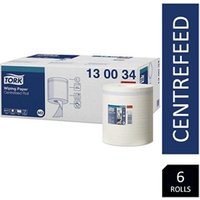 Tork 130034 M2 Wiping Paper Centrefeed Roll White 6s NWT7425