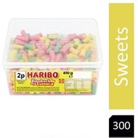 Haribo Rhubarb & Custard Sweets Tub 300s NWT2109