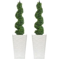 Fixtures Glaze Wave High Gloss LARGE Planter White Indoor or Outdoor