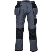 Portwest PW3 Stretch Holster Work Trousers 33 Zoom GryBlk POW39438