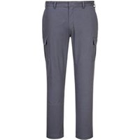Portwest Stretch Slim Fit Combat Trousers 34 Char Gry POW35561
