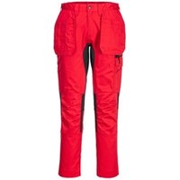 Portwest WX2 Eco Stretch Holster Trousers 48 Deep Red POW39773