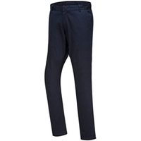 Portwest Stretch Slim Chino Trousers 46 Dark Navy POW28190