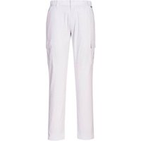 Portwest Stretch Slim Fit Combat Trousers 36 White POW36338