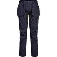 Portwest WX2 Eco Stretch Holster Trousers 34 Dark NavyBlk POW38290