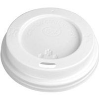 Fiesta Recyclable Coffee Cup Lids White 225ml / 8oz (50 Pack)