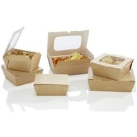 Huhtamaki Taste Large Food to Go Box (with Window pack) (180 pack)